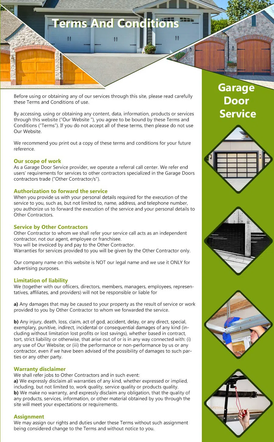 Galaxy Garage Door Repair Service Germantown, MD 301-338-6681